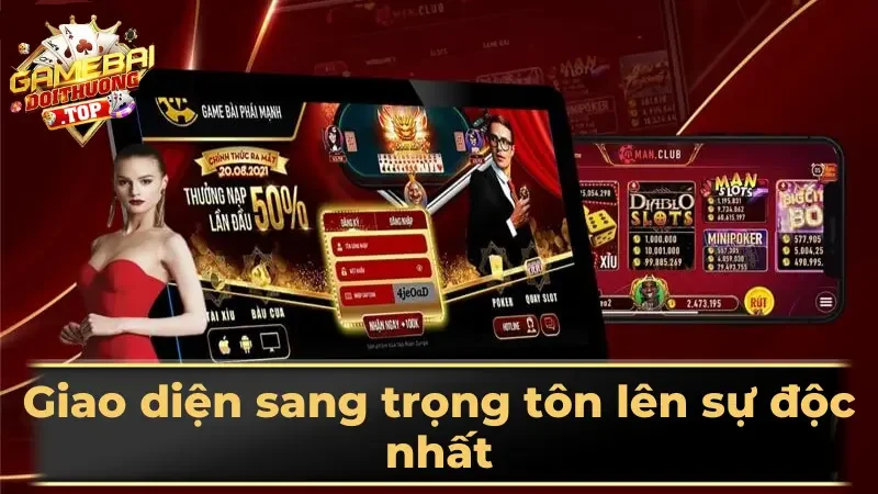 Giao diện sang trọng tôn lên sự độc nhất